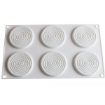 Mosquito Coil r&otilde;nga kujuline vahuvorm, k&uuml;psetamine, silikoonvaht, &scaron;okolaadikook valge