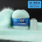 50+20g/komplekt Long Plush Mink Ka&scaron;miirl&otilde;ng Peen kvaliteetne k&auml;sitsi kuduv l&otilde;ng naistele kardigan sall sobib