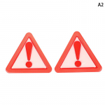 2 tk Kolmnurga hoiatushelkuri veoauto plaat Tagumise tule turvalisuse helkurm&auml;rk