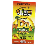 D3-vitamiin tilkadena lastele, Animal Parade Vitamin D3 Liquid Drops, Nature's Plus 10 ml Apelsin (36375184) 10ml Orange