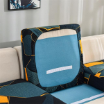 Elastsed diivanipadjakatted, tr&uuml;kitud ruuduline diivani istme kate elutoa diivanitooli diivanikate Kodukaunistuste kate 1234-kohaline Back cushion cover