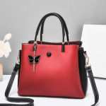 Aliwoodi trendikas br&auml;ndi Butterfly naiste kott suure mahutavusega elegantne k&auml;ekott Nahast paneelidega naiste ristkere kotid Tote Bolsos punane