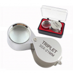 (Suurep&auml;rane kodu)Tasku juveliiride klaasist suurendav luup Jeweller Eye Eye Eye 30 x 21mm One Size h&otilde;be
