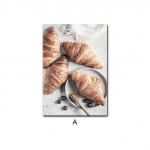 Moodne Vein Jook Toit Kohv Leib K&ouml;&ouml;k Plakat L&otilde;uend Print Seinakunst Maalimine Pilt S&ouml;&ouml;gituba Restorani Sisustus 21X30cm No Frame