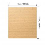 10tk 70cmx77cm 3D simulatsiooniplaadiga seinakleebis isekleepuv veekindel vahtpaneeliga tapeet Kodukaunistus 10pcs 70cm*77cm