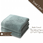 Puuvillane k&auml;ter&auml;tikute komplekt, 2-osaline, geomeetriline žakaarfrotee, pehme imav, suured vannir&auml;tikud kehale, k&auml;ter&auml;tikute pesuvahend t&auml;iskasvanutele 1set