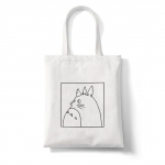 Totoro Studio Ghibli Miyazaki Hayao ostukott Anime kotid Cartoon Print Ostukotid Eco Canvas Tote Bag Pacakge Beach K&auml;ekott 24*26cm