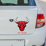 Tri Mishki WCS106 14*14cm h&auml;rjapea punane v&auml;rviline loomaautokleebis Naljakas v&auml;rvikas autokleebised Autode kleebised