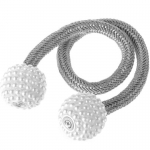 Magnetkardinasidemed Pearl Ball Kodukardin Pandlaga Euroopa Dekoratsioon Kudumisklambrid Trossirihmade hoidik suurtele kardinatele beež