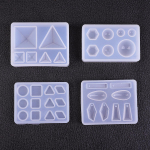 Vedelast vaigust silikoonvorm DIY geomeetrilise kolmnurga peegli k&auml;sit&ouml;&ouml; epoksiid ehete valmistamiseks kaelakee ripats