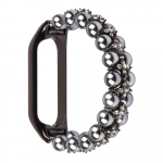 Rihm Xiaomi Mi Bandile 7 6 5 4 3 K&auml;ev&otilde;ru Ehted Naiste Mi Band 6 5 4 3 Kellarihm Elastne veniv rihm Mibandi jaoks 3 4 5 6 V&auml;rvilised helmestega For Mi Band 5 6 hall v&auml;rv