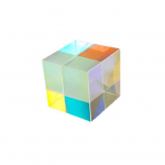 P&auml;ikesep&uuml;&uuml;dja ​​prisma suure k&otilde;vadusega kaleidoskoobi muster, 6-poolne s&auml;rav teaduskuubik, optiline prisma vikerkaarekujuline fotograafia rekvisiit 1.5cm