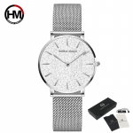 Hannah Martin naiste kvartskellad Sahara Desert Design Flash Luksuslik Jaapani kvarts 30 m veekindel randmekell Roosa kullaga veekindlad naiste k&auml;ekellad h&otilde;be