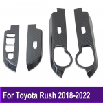 Toyota Rush 2018-2022 s&uuml;sinikkiust aknat&otilde;stuki l&uuml;liti k&auml;etoe paneeli trimmimise lisatarvikud