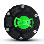 Mootorratta CNC k&uuml;tusepaagi kork gaasi&otilde;li paagi kate Aprilia RS125/RS250 RSV1000 Mille Shiver 750 Tuono jaoks roheline