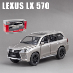 1/32 m&otilde;&otilde;tmetega Lexus LX570 maastikusulamist survevalatud automudel, tagasit&otilde;mmatav metallist s&otilde;iduki m&auml;nguasi heli ja valgusega 6 avatud ust lastele t&auml;iskasvanutele m&otilde;eldud kingituste kollektsioon 1/32-16x7x6cm h&otilde;be