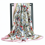 Kvaliteetsed luksuslikud siidist sallid peapael Sallid kaelasall naistele kett siidist sall naiste dekoratiivne sall 90*90cm punane