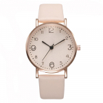 K&auml;ekell Peen naistekleit beež lihtsa lukuga analoogkellad Relogio Feminino Montre Femme valge