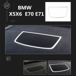 Auto stiil A-samba ukse armatuurlaua k&otilde;lar dekoratiivne raam BMW X5X6 E70 E71 interj&ouml;&ouml;ri modifikatsioon X5X6  1pcs