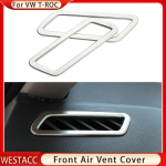 2 tk auto esiosa armatuurlaud kliimaseade AC v&auml;ljalaskeava ventilatsiooniava kujunduskleebise kate Volkswagen VW T-roc 2017-2022 jaoks