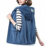 Naiste velvetist vest l&uuml;hike jope vest. Uus moodne korea versioon Wild Loose &otilde;huke vabaaja mantel M