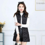 Korea naiste talveudu puuvillased vestid jakid Uus varrukateta jakk Moodne kapuutsiga Parker Vest mantel Naiste vest Suurus 6XL XXXXXXL