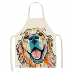 Home Lovely Dog K&ouml;&ouml;gip&otilde;lled naistele Varrukateta puuvillased linased p&otilde;lled Kodused toiduvalmistamine K&uuml;psetamise pudip&otilde;lled Puhastusvahendid Delantal Cocina 47x38cm