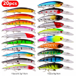 20 v&auml;rvi Mino komplekt Road Ya Bait Mix Color 2 Suurus 2 Kaal p&uuml;&uuml;givahendid Kalas&ouml;&ouml;t