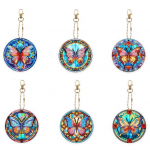 6 tk Teemantmaali v&otilde;tmehoidja joonisfilm Kahepoolne teemantmaaling K&auml;sitsi valmistatud kingitus DIY Lovers seljakotid seinad akende kaunistus A