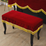Tassel Velvet klaveritabureti kate Pooltolmukindlad katted Kaitsekate 60*40cm punane