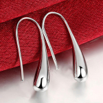 Veetilga/vihmapiiska rippuvad k&otilde;rvar&otilde;ngad 925 Sterling Silver Ehted 2.70*0.50cm