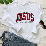 V&auml;rviline JEESUS TEE T&Otilde;DE ELU Pusa Christian Sweats Inspireerivad pulloverid Naiste vabaaja piiblisalmide topid L valge