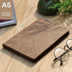 (Tasuta logo graveerimine) A5 paksendatud pehmest nahast m&auml;rkmik, \&auml;rivihik, koosoleku protokollid, &otilde;pilasp&auml;evik, &otilde;ppeaine v&auml;ljav&otilde;tted A5 pruun