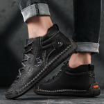 Meeste pehme tallaga kummist PU vabaajajalatsid, moodsad s&otilde;iduautojalatsid, meeste jalan&otilde;ud 38 must