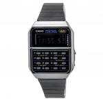 Casio Vintage digitaalne kalkulaator roostevabast terasest kvarts CA-500WEGG-1B meeste k&auml;ekell must