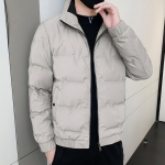 Meeste 2023. aasta talvine vabaaja sulejope, l&uuml;hike meeste valge pardi sulejope XXXXXL must