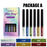 MLSMILE Pearl Eye Eyeliner Explosion Color Sequins, veekindel, veekindel ja mitte &otilde;itsev silmapliiats A
