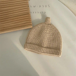 Kommiv&auml;rvi m&uuml;ts imikule beebipoiss t&uuml;drukule Korea moodne triibuline beaine v&auml;ikelapsele poisile t&uuml;drukule Kevad-s&uuml;gis soe heegeldatud kapoti