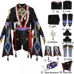 M&auml;ng Genshin Impact Scaramouche Cosplay kost&uuml;&uuml;m Cosplay Genshin Impact Scaramouche kost&uuml;&uuml;mid M&uuml;ts Kost&uuml;&uuml;m Parukas Cos Halloween xxxl