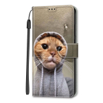 Kass kapuutsiga PU nahast rahakott &uuml;mberp&ouml;&ouml;ratav pildiraamiga raamatu&uuml;mbris iPhone'i jaoks Samsung Huawei Honor Xiaomi Redmi Oppo Sony Motorola Nokia Google Samsung Galaxy A05s