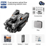 Uus K9Pro MINI Aerofotograafia RC droon ESC kahe kaameraga WIFI FPV lainurk takistuste v&auml;ltimise v&otilde;imalus kokkupandav neljakopter &Uuml;he kl&otilde;psuga &otilde;hkut&otilde;usmise m&auml;nguasi kingitus 4K 1 battery must