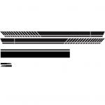 Sportlik v&otilde;idus&otilde;idu triibuline auto k&uuml;lgmise korpuse kapoti tahavaate peegli kleebiste kleebiste dekoratiivkomplekt punane