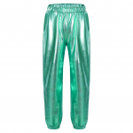 Lastele T&uuml;drukutele l&auml;ikiv metallik Harem lahtised tantsup&uuml;ksid Moodsad hip-hop t&auml;navatantsur&otilde;ivad dressip&uuml;ksid 10-12 Years roheline/sinine