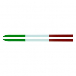 Dekoratiivne autopeegli kleebis J&auml;&auml;kideta Erksav&auml;rviline kaunistus roheline/valge