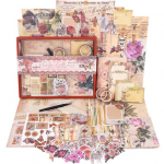 1 komplekt Vintage Scrapbooking Kit koos v&auml;ljal&otilde;igete albumi paberiga M&auml;rkmiku silt Kleebis Kiri Paber &Uuml;mbrik Lintkaart DIY Kunst K&auml;sit&ouml;&ouml;projektide koostamine Ajakirjandus B