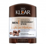 DEOKLEAR Mineral Deodorant stick 70 g. (Life in Motion) - Energizing Formular with Coffee Extract 70 g.