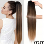 MERISIHAIR s&uuml;nteetiline sirge must n&ouml;&ouml;riga hobusesaba pikendus, pikk hobusesaba naistele. 70cm