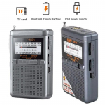 Kaasaskantav t&auml;issagedusraadio MINI FM/AM/SW vastuv&otilde;tja TF-kaart/USB MP3-muusikam&auml;ngija 3,5 mm pistikupesaga &uuml;litundliku raadioga