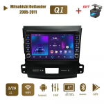 icreative Androidi autoraadio multimeediumivideopleier Mitsubishi Outlanderi 2005-2011 jaoks koos nupunupuga Carplay WiFi BT 2 Din 2+32GB 1+16GB
