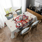 S&otilde;brap&auml;eva armastus P&auml;kapikk Rose Truck Laudlina P&uuml;hadekaunistused Veekindlad ristk&uuml;likukujulised laudlinad Pulmakaunistused Lauakate 4pcs 33x48 Table mat